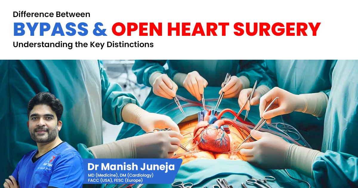 Difference Between Bypass and Open Heart Surgery