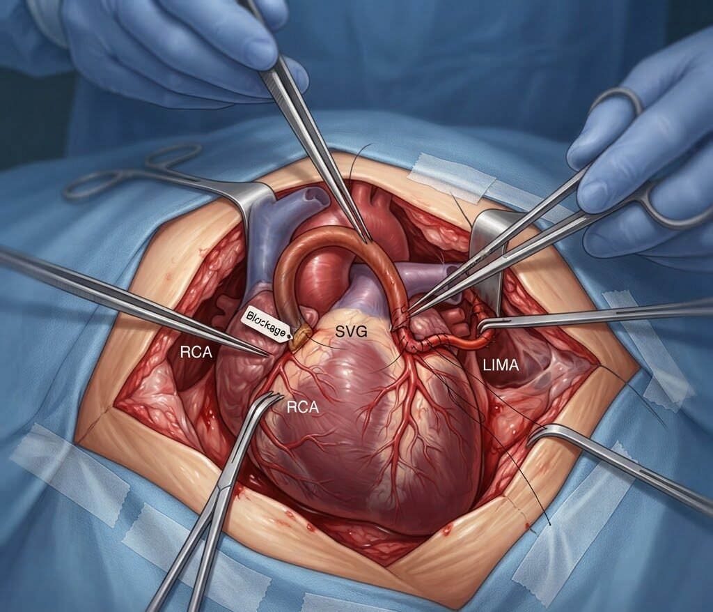 Coronary artery bypass grafting (CABG)