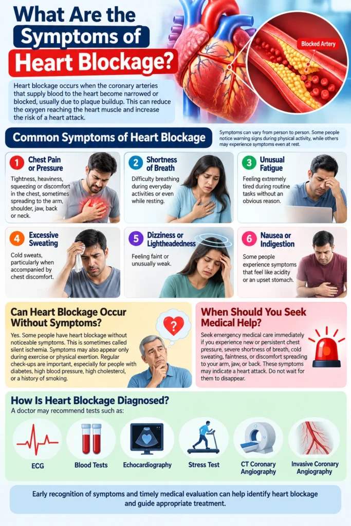 What Are the Symptoms of Heart Blockage?
